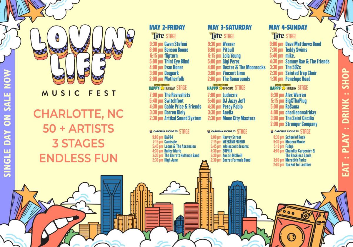 Lovin' Life Music Fest 2025 Lineup